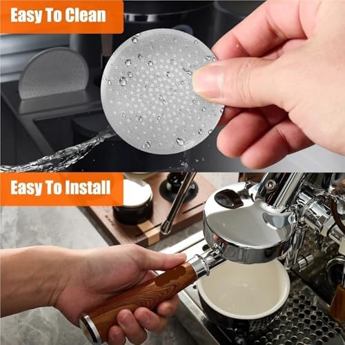 Compatible for IKAPE V3, Reusable Thin & Lightweight Coffee Filter Made of 316 Stainless Steel for Home Espresso Brewing(2PCS 51MM) - Image 5