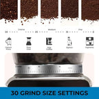Kenmore Conical Burr Coffee Grinder - Electric Maquina de Moler Café for Espresso, French Press, Drip, Adjustable Grind Size, Bean Mill, Digital Control, Spice Grinding, Home Use - Image 3