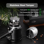 IKAPE Coffee Products, 53mm Coffee Distributor & Hand Tamper, Adjustable Depth Espresso Distributor Fits All 53mm Espresso Portafilter, Compatible with 54MM Breville Bottomless Portafilter (Black) - Image 5
