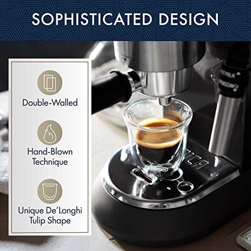 De'Longhi Double Walled Thermo Espresso and Latte Glasses Bundle (Set of 4) - Image 3
