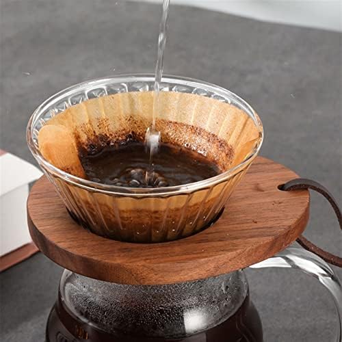Coffee Filters Natural Coffee Filter Stand Cone Dripper Holder Tea Strainer Durable Home Gift Glass Funnel - Image 6