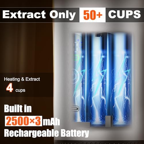 6-in-1 Portable Electric Espresso Machine–20Bar Self‑Heating camping coffee maker with 7500mA Battery,Display,compatible with Large/Small Capsules&Coffee Powder for Travel,Camping,Car&Office - Image 6