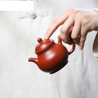 Tea Pots For Loose Tea 130ML Handmade Purple Clay Teapots Handmade Pot Raw Ore Zhu Mud Tea Maker Kettle Chinese Zisha Tea Set Drinkware Tea Infuser Pot - Image 7