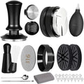 12PCS Espresso Accessories Kit: 58mm Espresso Tamper, Coffee Distributor, Puck Screen, Dosing Funnel, WDT Tool, Puck Screen, Tamper Mats, Espresso Tools Set Fits 58mm Espresso Machine and Portafilters by Tuykay