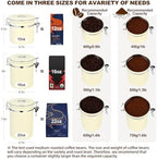 ShanSon Coffee Canister Airtight, Stainless Steel Bean Storage Container with Date Tracker & Scoop, Grounds Sugar Flour Tea Cereal Fits Kitchen Pantry, Ideal Gift for Coffee Lovers,16oz,Beige - Image 3