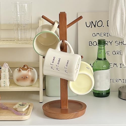 Wooden Coffee Cup Holder Tree Kitchen nizer & Bar Accessory for Countertop Stylish Mug Display Stand Perfect for Coffee Stations & Home Decor, - Image 2