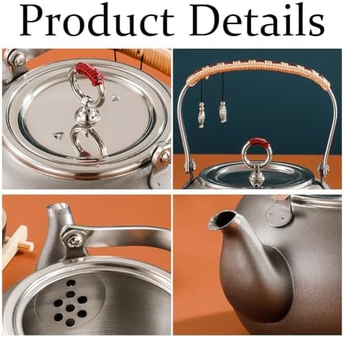 Loose Leaf Teapot 1.3l Japanese Tetsubin Tea Kettle Stainless Steel Water Kettle for Home Tea House Travel Picnic Kitchen - Image 4
