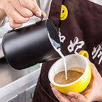 Milk Frothing Pitcher Coffee Milk Frother Cup Stainless Steel Creamer Pitcher, Cup Container For Serving Milk, Coffee Cream, Salad Dressing, Maple Syrup(350ML/11.83oz) - Image 3