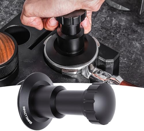 FLEXMAN Coffee Tamper, Stainless Steel Spring Loaded Calibrated Espresso Tamper with Ergonomic Handle, Barista Tools, Coffee Station Accessories for Cafe, Home (58.35mm) - Image 5