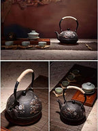 1.2L Teapot Tea Kettle Tea Pot Antique Cast Iron Teapot Tetsubin Japanese Tea Kettle - Handmade, Kung Fu Tea Set - Image 4