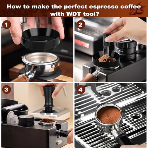 53.5mm Espresso Accessories Kit,Tamper,WDT Tool,Stand and Dosing Funnel - Image 6