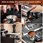 53.5mm Espresso Accessories Kit,Tamper,WDT Tool,Stand and Dosing Funnel - Image 6