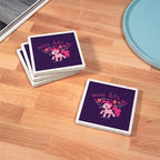CafePress MLP Pinkie Pie Weeee Tumbled Stone - Set of 4 Coasters Set of 4 - Image 3