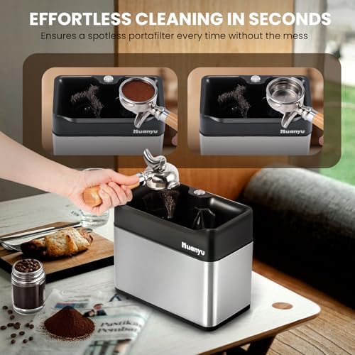 Huanyu 3L Automatic Portafilter Cleaner, 3-Way Installation, for 51&58mm - Image 2