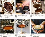 58mm Naked Bottomless Portafilter 2 ears Only Compatible with Expobar, Rocket, Rancilio, Faema and Wega Espresso Machines with 1 Cup filter Basket Included，Coffee Machine Accessories - Image 4
