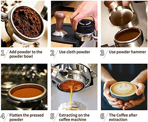 54mm Naked Bottomless Portafilter 3 ears Fits Compatible with Breville 878 (870), 875, 840, 810, and 8 series other and Barista Series models ，Espresso Machines with 1 Cup Filter Basket Included - Image 4