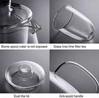 Teapot 650ML Heat Resistant Glass Teapot with Removable Infuser Coffee Maker Kung Fu Tea Set Flower Teapot Tea Maker - Image 3