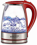 Brentwood Appliances KT-1900R Tempered Glass Tea Kettles, 1.7-Liter, Red - Image 4