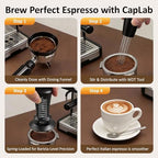 51mm Espresso Accessories Kit, Spring Loaded Calibrated Tamper, WDT Tool, Dosing Funnel Set, Fits Delonghi CASABREWS atatix and other 51mm Portafilters, for a Clean & Tidy Workspace - Image 5
