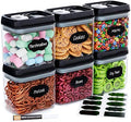 Chef's Path - Airtight Storage Boxes Set - 10 Labels and Markers - Kitchen and Pantry Storage - BPA Free - Plastic Storage Boxes with Upgraded Lids (6 Pieces - 1.5L) by ChefsPath