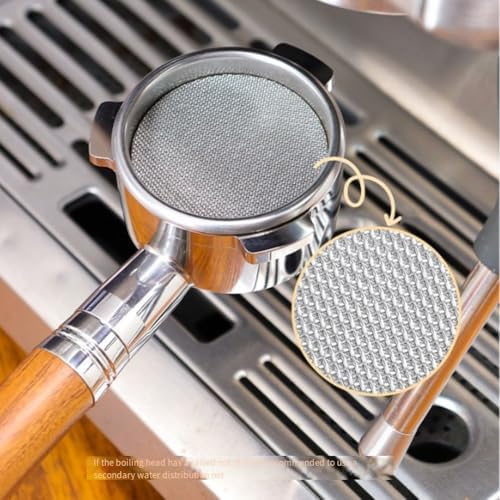 FABULETTA 54mm Espresso Dosing Funnel and 53.5mm Stainless Steel Puck Screen Set for 54mm Portafilter – For Barista-Grade Coffee Dosing For Ring & Espresso Puck Scr(silver) - Image 3