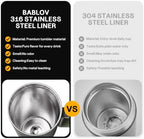 BABLOV 40oz Tumbler with Handle 316L Stainless Steel Coffee Tumbler - Image 5