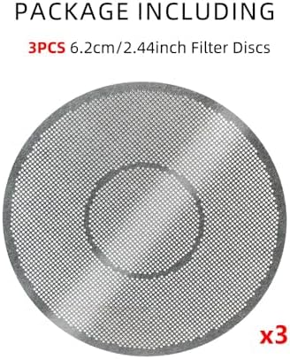 Metal Coffee Filter Disc Premium Filter Compatible With AeroPress Aero Press Original Go & Clear Coffee Maker(3PCS Filter Meshes) - Image 2