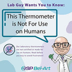 SP H-B DURAC Plus General Purpose Lab Thermometer Total Immersion Glass Thermometer for Laboratories, Universities, Food and Beverage Processing, -10 to 225 Degrees Celsius, Organic Liquid - Image 2