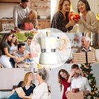Coffee Pot,10 oz Moka Pot Italian Coffee Maker,Stovetop Espresso Maker 6 Espresso Cup,Camping Espresso Maker Manual Cuban Coffee Percolator for Cappuccino or Latte (Beige) - Image 7