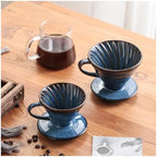Reusable Filters Coffee Maker V Style Funnel Dripper Cup Accessories,Ceramic Coffee Filter Cup(Small) - Image 3