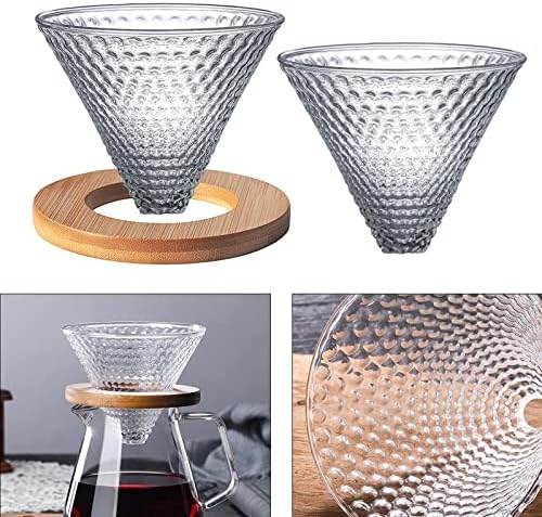 Ultra Fine Strainer Pour Over Coffee Dripper Coffee Filter Cone 1-2 Cup Reusable Filters Pour Over Maker Set Ceramic - Image 6