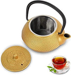 Japanese Tetsubin Cast Iron Teapot Tea Kettle pot with Strainer for Stovetop Safe Tea Kettle for Boiling Hot Water Tea, Mothers Day Gifts from Daughter,300ML by LIZEALUCKY
