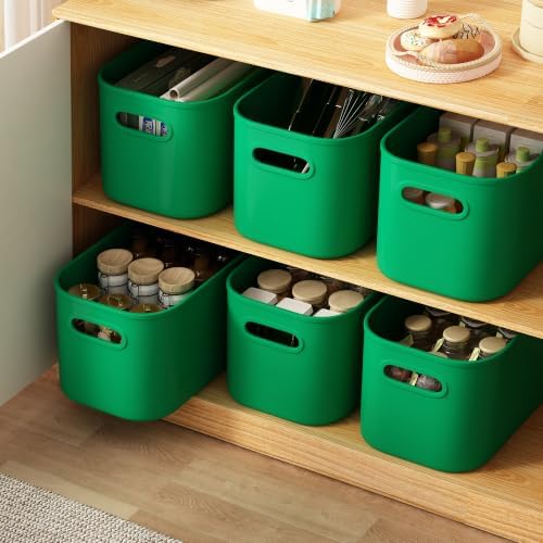ORGIDOL Colorful Storage Bins with Lids, 8 Pack, 9.85x6.9x5.7 inch - Image 7