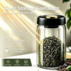 Vacuum Sealed Glass Storage Jar, 33.8oz Airtight Canister for Coffee Beans, Tea, Nuts, High Borosilicate Container - Image 6