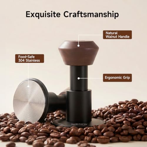 HiBREW 58mm Professional Espresso Tamper, Aluminum & Stainless Steel Base - Image 4