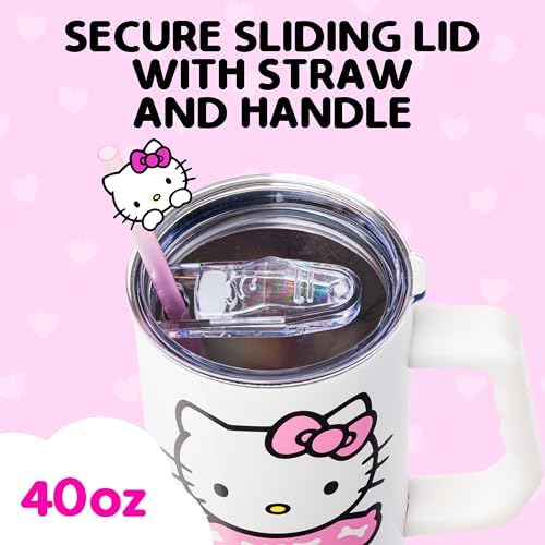 Silver Buffalo Sanrio Hello Kitty Skeleton, Stainless Steel Tumbler, 40oz - Image 3