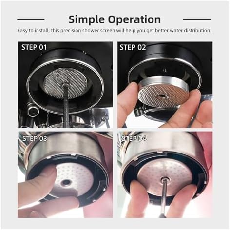 57MM Water Distribution Net Coffee Machine Brewing Head Filter Net Stainless Steel,Compatible For La Marzocco, Machines，Water Flows Evenly(2pcs) - Image 6