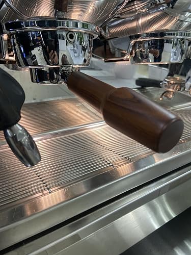 58mm Bottomless Portafilter Compatible with La Marzocco Espresso Machine Stainless Steel Espresso Portafilter with Double Shot Filter Basket Espresso Accessories-Handle Wooden - Image 7