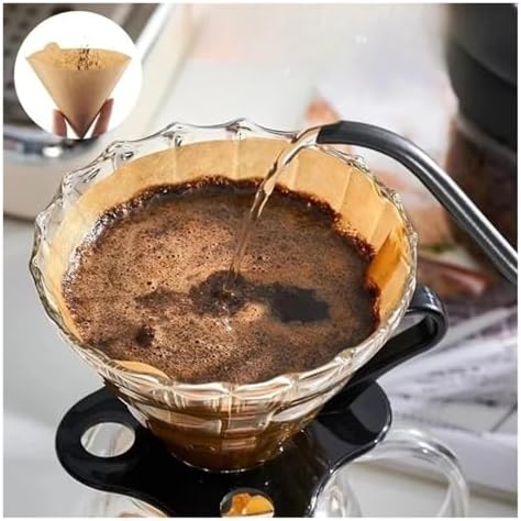 Paper Filters Unbleached Coffee Cone Fits For Drip And Compatible(40pcs pack V01) - Image 3