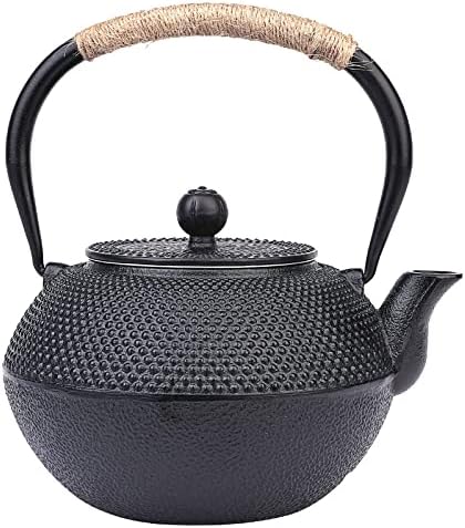 Iron Cast Teapot Tea Maker Tea Set with Stainless Steel Infuser Cast Iron Teapot Tea Kettle Tea Infuser Pot Household Indoor by Unknown