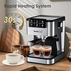 Geek Chef Espresso Machine with Milk Frother, 20 Bar Espresso & Latte Maker - Image 4
