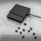 Coffee Scale, Digital Food Scale with 3 Modes Timer Touch Control Mini Smart Kitchen Scale Pour Over Coffee Scale for Drip Coffee, Baking, Cooking for Outdoor Activities (Black) - Image 2