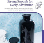 Infinity Jars 2L (68 Fl oz) Black Ultraviolet Blocking Glass Apothecary Jar Airtight Smell‑Proof Refillable Container for Herbs, Spices, Tea & Essential Oils - Image 3
