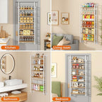IBUYKE Over the Door Spice Organizer,Door or Wall Mount,Natural TLJ028R - Image 7