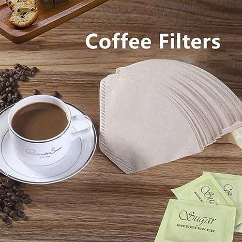 AD-4 Cone Coffee Filter, Unbleached Natural Paper, No Blowout, Disposable for Pour over and Drip Coffee Maker, 200 Pcs - Image 3