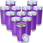 20 oz Tumbler Insulated Tumblers Stainless Steel Coffee Mug,Purple 12PCS by Providethebestproducts