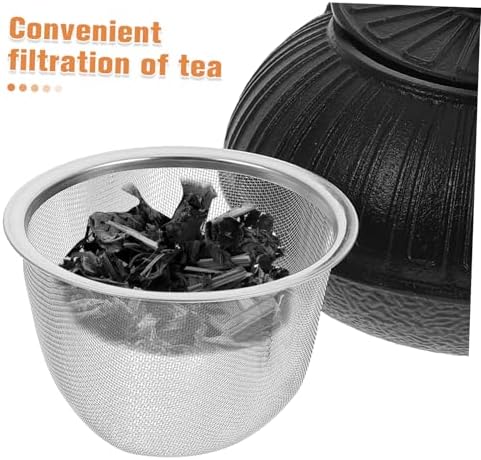 Cast Iron Japanese Tea Pot 600ml Black for Brewing Tea - Image 5