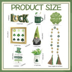 St Patrick's Day Decoration 8 PCS Saint Patty's Day Tiered Tray Decor Set - Image 5