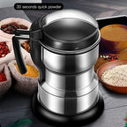 Multifunctional Smash Machine, 400W 200g Capacity Grain Coffee & Spice Grinder, Stainless Steel, Open-Cover-Stop Safety Design, 30s Speedy Grinding for Bean, Spice, Herbs, Dry Materials - Image 4