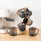 theterra Ceramic Coffee Mugs Set of 6, 14.2 oz Coffee Cups with Handle - Image 7